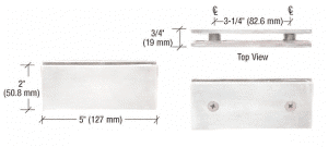 Klemmbefestigung für Glas