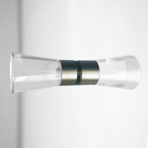 Glastürknöpfe aus transparentem Glas für Glastüren bis 10 mm.