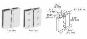 Glass Door Hinges for Glass Doors and Cabinets