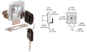 Glass Door Lock for Glass Doors and Cabinets