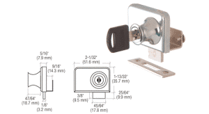 Glass Door Lock for Glass Doors and Cabinets