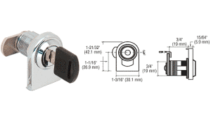 Glass Door Lock for Glass Doors and Cabinets